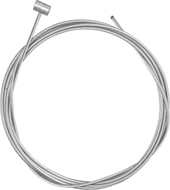 SnelShoppen - Stalen kabel 2m x 2.5mm voor motorapparatuur, 8x12mm peervormige kop - Geschikt voor grasmaaier, tractor, tuin en meer