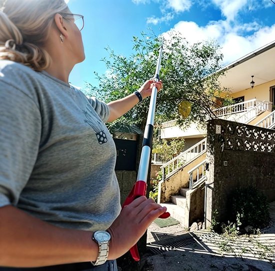 SnelShoppen - Telescoop Snoeischaar 1,3 - 2,3 m - Uitschuifbare Tuinschaar - Handmatige Rozenschaar - Vijverschaar - Lange Boomschaar - Grote Telescop