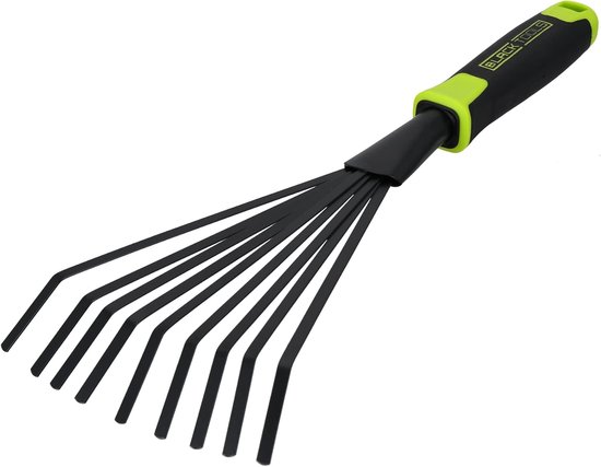 SnelShoppen - Tuin Fan Broom, Bladeren Rieken, Ergonomisch Handvat, Corrosiebestendig, 40 cm Lengte, Voor Tuin, Balkon, Bloembakken, Bloembedden