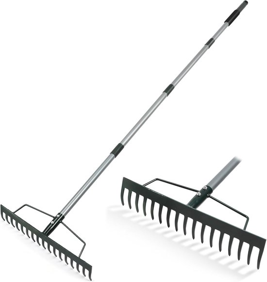 SnelShoppen - Tuinhark Heavy Duty, 44cm Breed x 160cm Hoog, Ergonomisch Ontwerp, Groen, Voor Tuinonderhoud en Landschapswerkzaamheden
