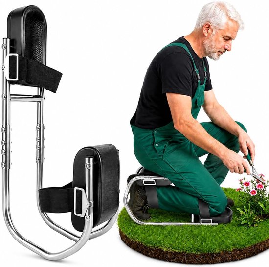 SnelShoppen - Verstelbare Kniebank voor Tuinieren - Kniestoel met Zitfunctie - Draagbare Kniekruk voor Tuin, Bouwhandwerk - Kniecomfort voor Lichaamsl