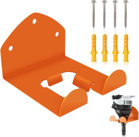 SnelShoppen - Wandbeugel Grastrimmer Houder, Wandmontage Brush Cutter, Gereedschap Hanger voor Organisatie en Bescherming van Tuingereedschap, Alumini