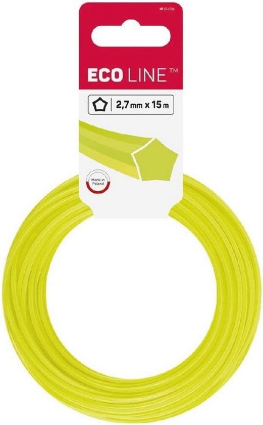 Snijdraad Ster voor Trimmers - Breukvast, 2,7mm x 15m van Merkloos	