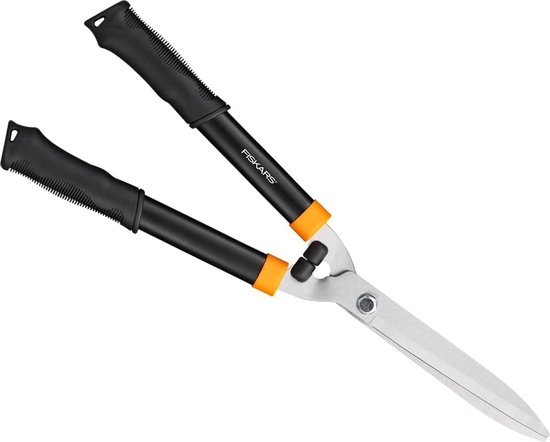 Snoei- en vormgeving heggenschaar 59 cm - gehard staal/kunststof - zwart/oranje Heggenschaar van Fiskars