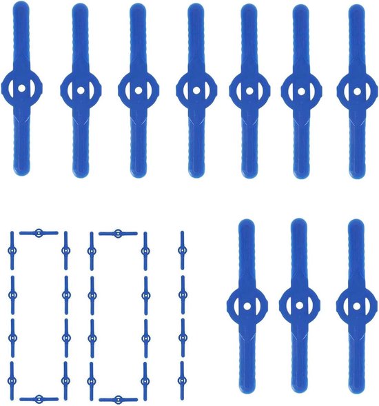Snoeidraad Grasmaaier - Snijder Kop - Gazon Onderhoud - Zware Uitvoering - 100 Stuks - Blauw