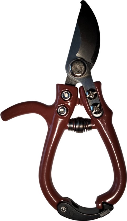 Snoeischaar 15x8 cm antislip handvat - Voor bloemen en planten - Rozenschaar met bypass - bloemenschaar snijbloemen van Merkloos	
