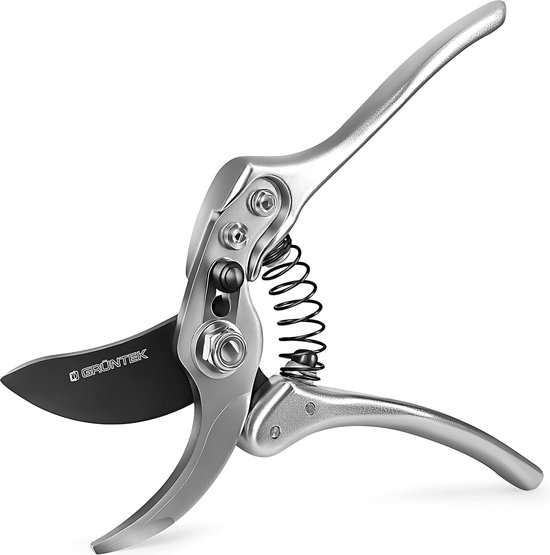 Snoeischaar , gesmeed volledig metalen design boom-plantenschaar, set met 2 veren, professionele robuuste bypass tuinschaar, kantboomschaar van Baumarktplus