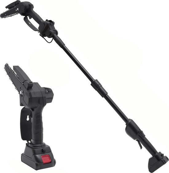 Snoeizaag - Boomzaag - Kettingzaag - Elektrisch - Snoerloos - 2-in-1 Kort en Lange Arm - 1.3m Totale Lengte - 550 Watt van TNO
