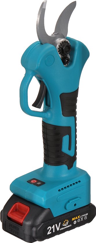 Snoerloze snoeischaar 30mm Borstelloze snoeischaar met 2 x 1500 mAh accu's van DeWalt