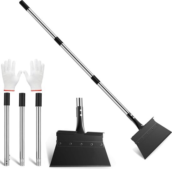 Snow shovel puntige schop voor harde en stenen grond multifunctionele reinigingsschep - Tuinschep onkruidapparaat lengte 135 cm van Merkloos	