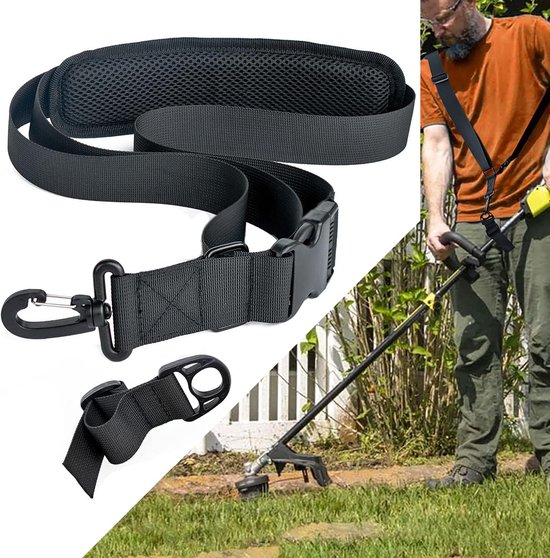SNQ Maaiaccessoires - Grasmaaierriem - 1 stuk zwart - Upgrade grasmaaierriem - Geschikt voor grasmaaier, bladblazer, bosmaaier, bladblazer van SNQ