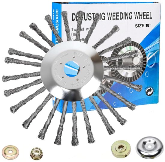 Solidchoice - 10 Inch Onkruidborstel voor Effectieve Onkruidverwijdering