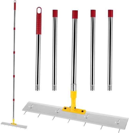 Solidchoice - 61 cm Zelfnivellerende Nivelleer Hark voor Cementvloeren