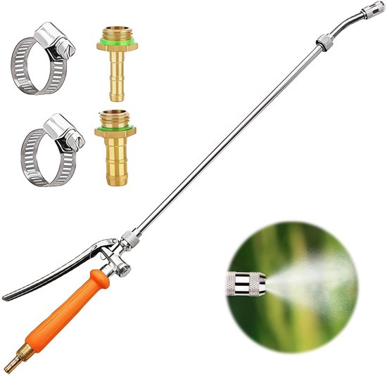 Solidchoice - 72 cm Metalen Besproeiingsstaaf met 180° Draaibare Kop