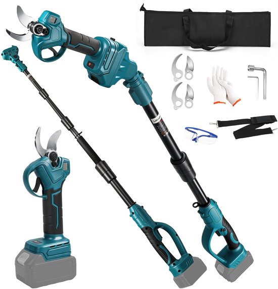 Solidchoice - Accu Snoeischaar met Telescoop en LCD Scherm