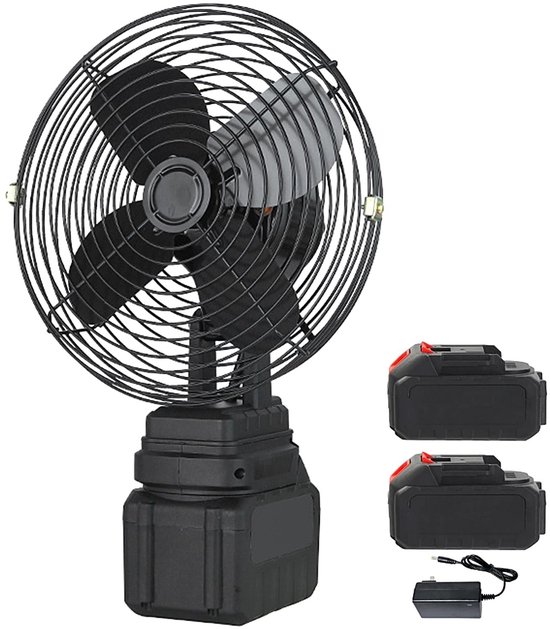 Solidchoice - Draagbare Accuventilator 8 Inch met Draadloze Functionaliteit