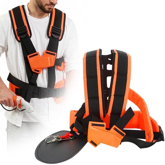 Solidchoice - Ergonomisch Harnas voor Grastrimmer, Dubbele Schouderriem voor Comfortabel Gebruik