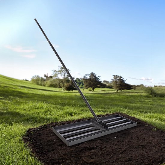 Solidchoice - Heavy Duty Tuinhark voor Gazon Nivellering - 76 x 25 cm