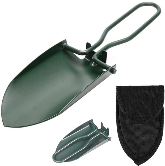 Solidchoice - Mini Handshovel voor Tuinieren en Overleven met Opbergtas