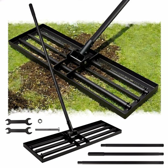 Solidchoice - Niveau Hark met Roller voor Tuinonderhoud
