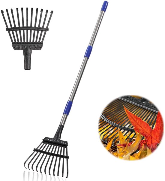 Solidchoice - Tuinhark met 11 Metaal Tanden, 21 cm Breed
