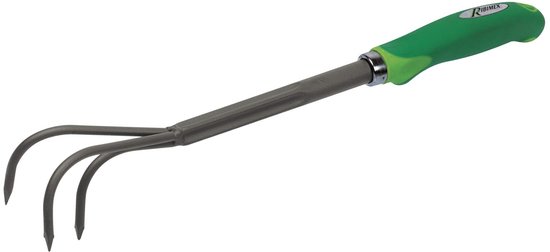 Solidchoice - Tuinhark met 3 tanden en ergonomisch handvat