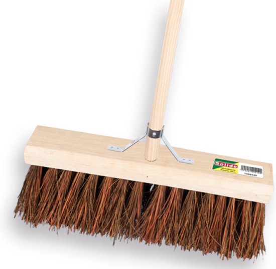Solide straatbezem met Bassine vezel 36 cm met steel van Solide