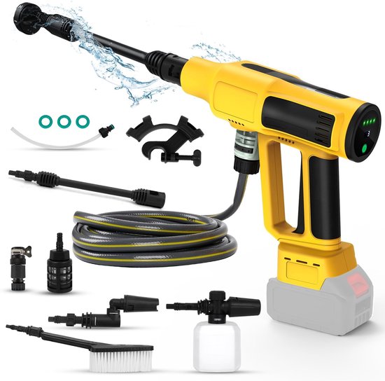 SolidKeus - Draadloze Hogedrukreiniger voor Dewalt 20V met 4 Snelheden