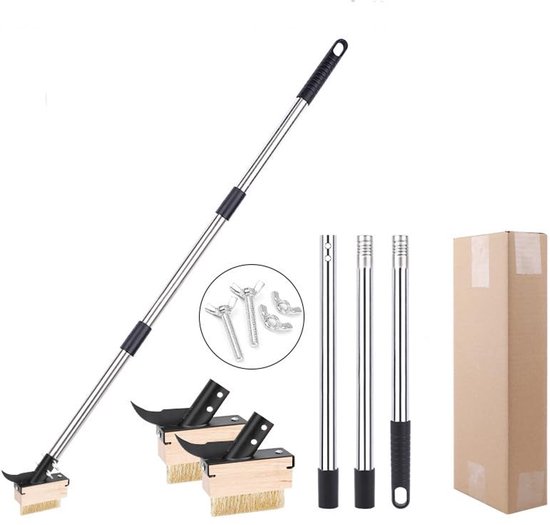 SolidKeus - Onkruidborstel met Lange Steel, Set van 2