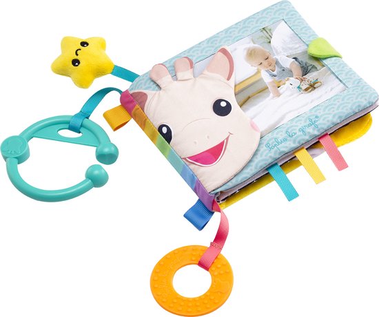 Sophie de giraf Mijn Eerste Fotoboek - Babyboekje - Baby boek - Baby speelgoed - Voor 6 foto's - Vanaf 0 maanden - 25x20x45 cm - Meerkleurig van Sophie de giraf