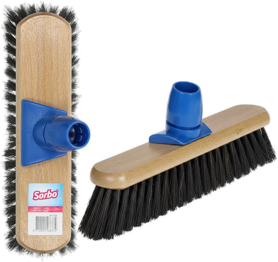 Sorbo Kamerveger - 30 cm - Houten Bezem met Zachte Haarmix en Paardenhaar - Voor Gladde Vloeren