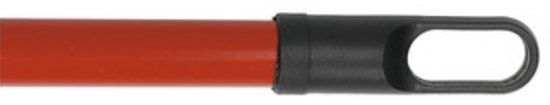 Sorbo steel - vloermop - Frans schroefdraad - rood - 120 cm van Merkloos	