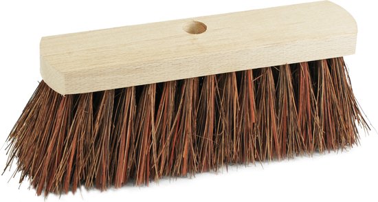 Sorex Bezemkop - straatbezem - Piassava vezels - 29 cm - harde bezem - tuin van Merkloos	