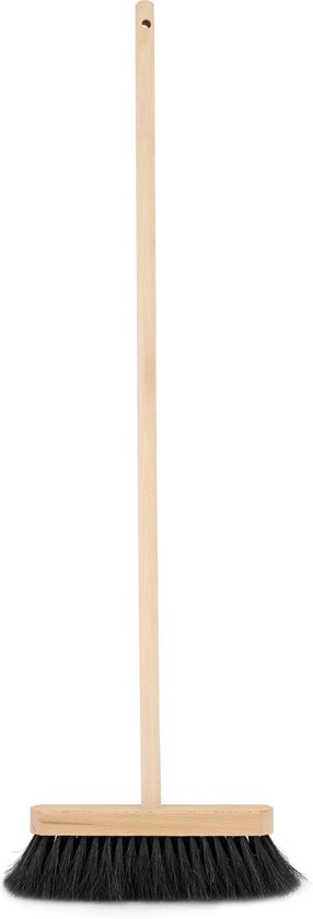 Sorex Kinderbezem - zacht - 65 cm - compacte bezem - zwarte haren van Sorex