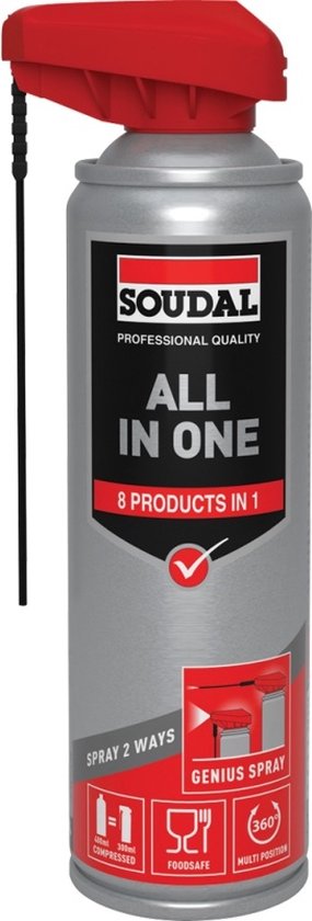 Soudal All In One Genius Spray 300ml van Merkloos	
