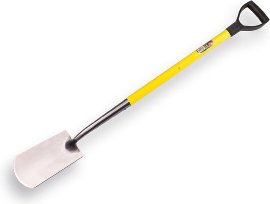 Spade Atlas breed zonder opstap glasfiber steel met D-greep van Talen Tools