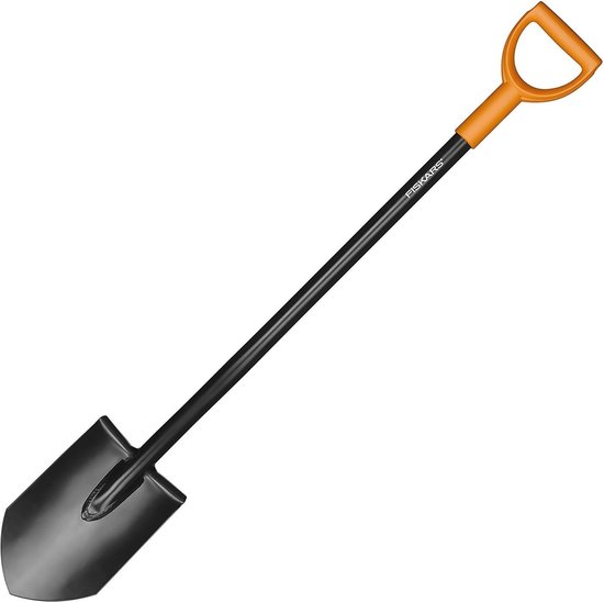 Spade voor zware bodems - Ergonomische, scherpe spade van hoogwaardig staal, 117 cm van Fiskars