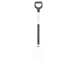 Spawning Fork for Soft Loose Ground - 4 Teeth, 105 cm Length, High-Quality Steel