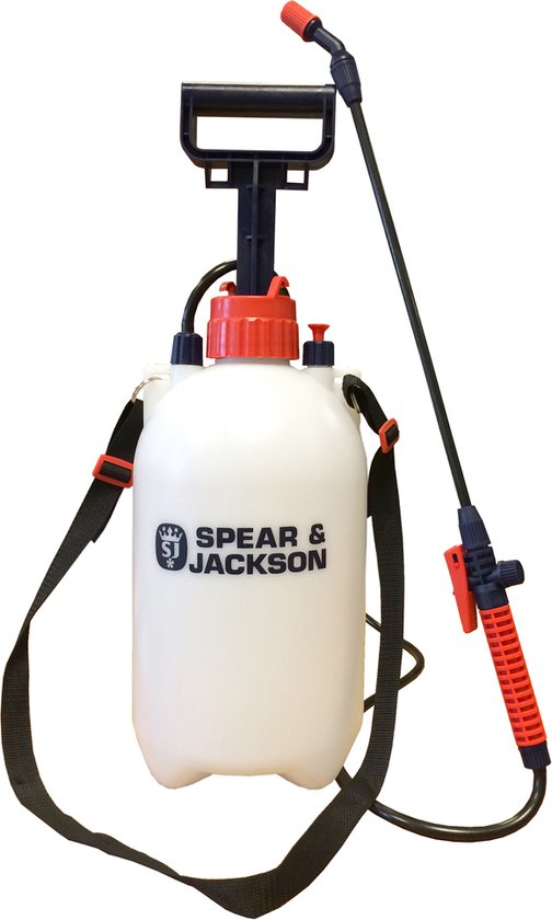 Spear & Jackson Drukspuit 5 Liter - Druksproeier - Onkruidverdelger - Sproeier - Drukspuiten - drukspuit zuurbestendig - drukspuit zuur van Merkloos	
