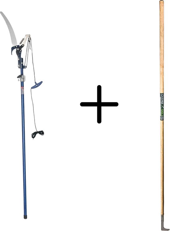 Spear & Jackson Telescopische Boomzaag + Synx Tools Voegenmes RVS - 10 JAAR Garantie - Totale lengte 234cm - onkruidmes - voegenkrabber met steel 150cm van Spear & Jackson