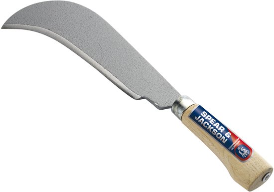 Spear & Jackson Traditional Billhook Mes – Koolstofstaal – Houten Handvat – Roestbestendig
