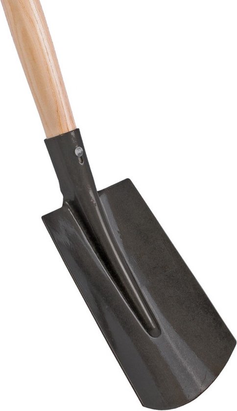 Speelgoed spade / schep - 75 cm - zwart - mini tuingereedschap van Toi-Toys