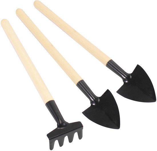 SPHProducts - Mini-Tuingereedschapset - Verplantingsgereedschap - Ideaal voor binnen - Bonsai en vetplanten - Geschikt voor miniatuurtuinen en potplan