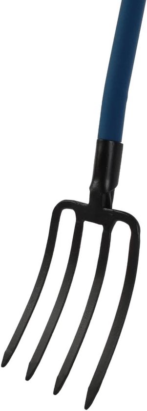 Spitvork Ergonomisch - Tuinvork - Bodem Los Woelen - Glasfiber Steel - 119 cm - Zwart