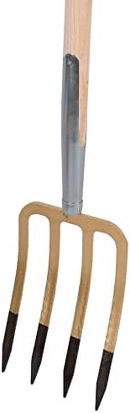 Spitvork Tuinvork - Mestvork Stalvork - Zware grond omspitten - Gesmeed staal Essenhouten steel - 85 cm steel - Niet gespecificeerd