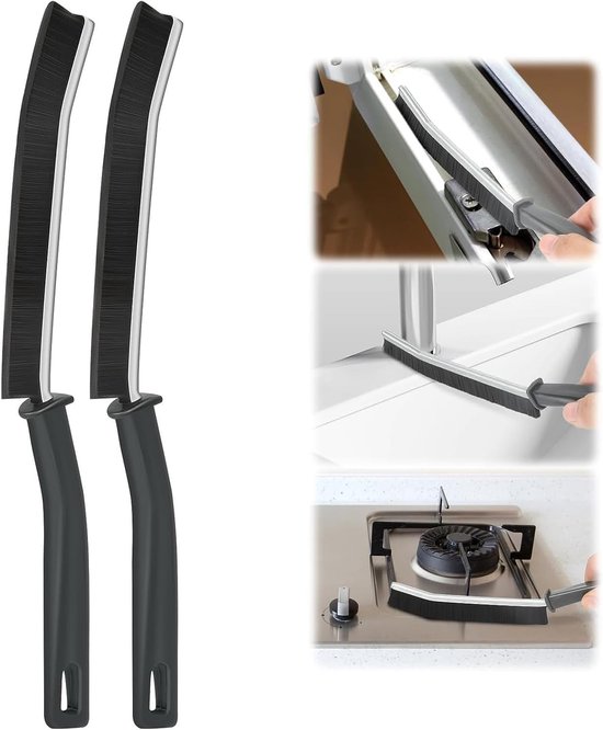 Spleetreinigingsborstel - Multifunctionele Gewrichtsreinigingsborstel - 2 stuks van HandigHuishouden