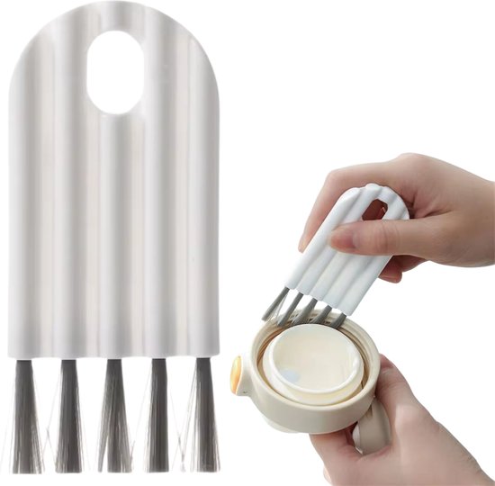 Spleetreinigingsborstel Set - 4 Stuks - Universele Schrobborstel - Buigbare Borstels - Voegenborstel - Smalle Schoonmaakborstel - Gap Cleaner - voor Moeilijk Bereikbare Plekken - Handborstel - Wasborstel van Panzaa