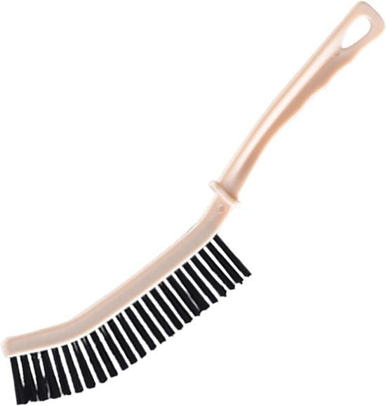 Spleten Borstel - Voegenreiniger - Diep Reinigen - Verlengde Handgreep - 23 cm Lengte - Kaki
