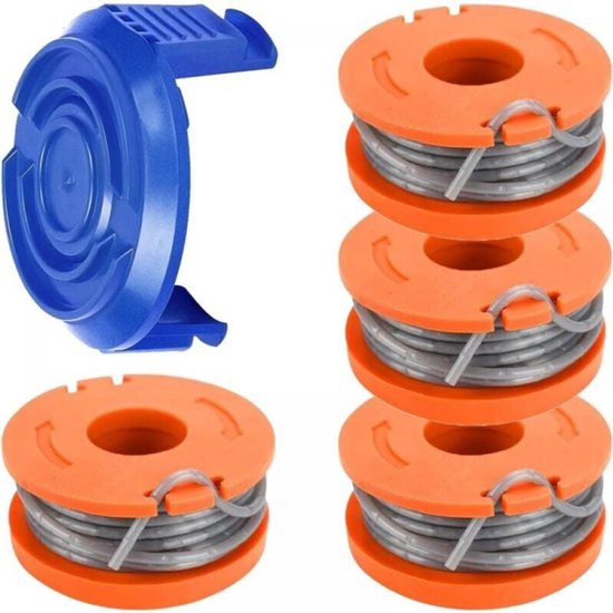 Spoel geschikt voor Mac Allister MGTP18Li 1,65 mm 3 m WX150 en TLW-01-1 spoelkap geschikt voor MacAllisterTP18Li WG150, WG151 bosmaaier van Merkloos	