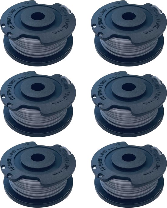 Spoel van draadtrimmer vervangingsdraad F016800569 geschikt voor Bosch EasyGrassCut bosmaaier 18 18-26 18-230 18-260 23 26 Ø 1,65 mm lengte 5 m - Set van 6 spoelen van Bosch
